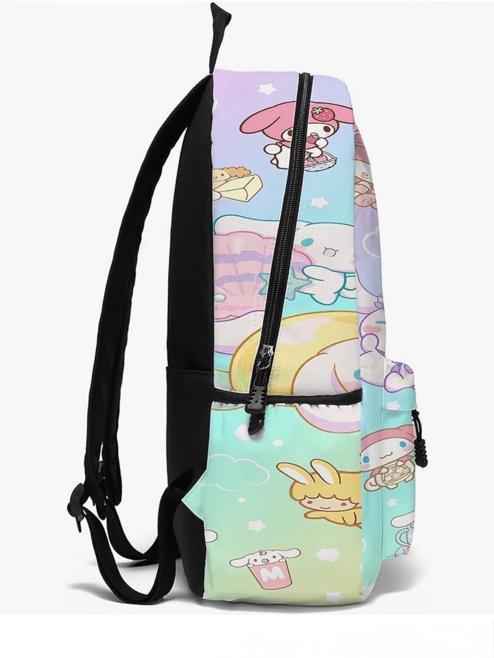 Pastel Cinnamoroll & Friends Kawaii Laptop/School Backpack HTF NEW 🐚🍋 MSRP $45 - Picture 2 of 4